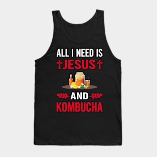 I Need Jesus And Kombucha Booch Tank Top